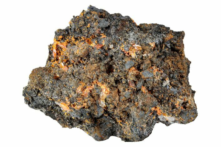 Orange Wulfenite Crystals On Matrix - Ojuela Mine, Mexico #239185